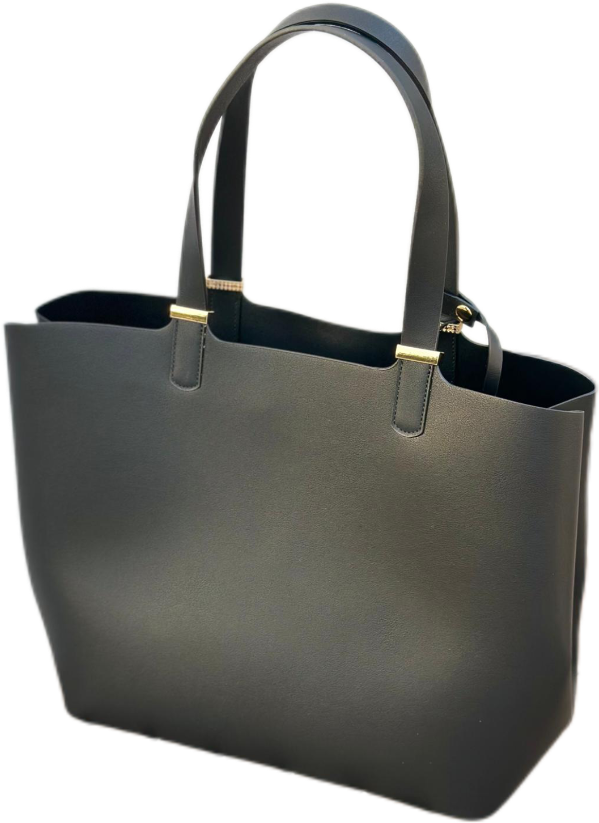 Black shopper bag